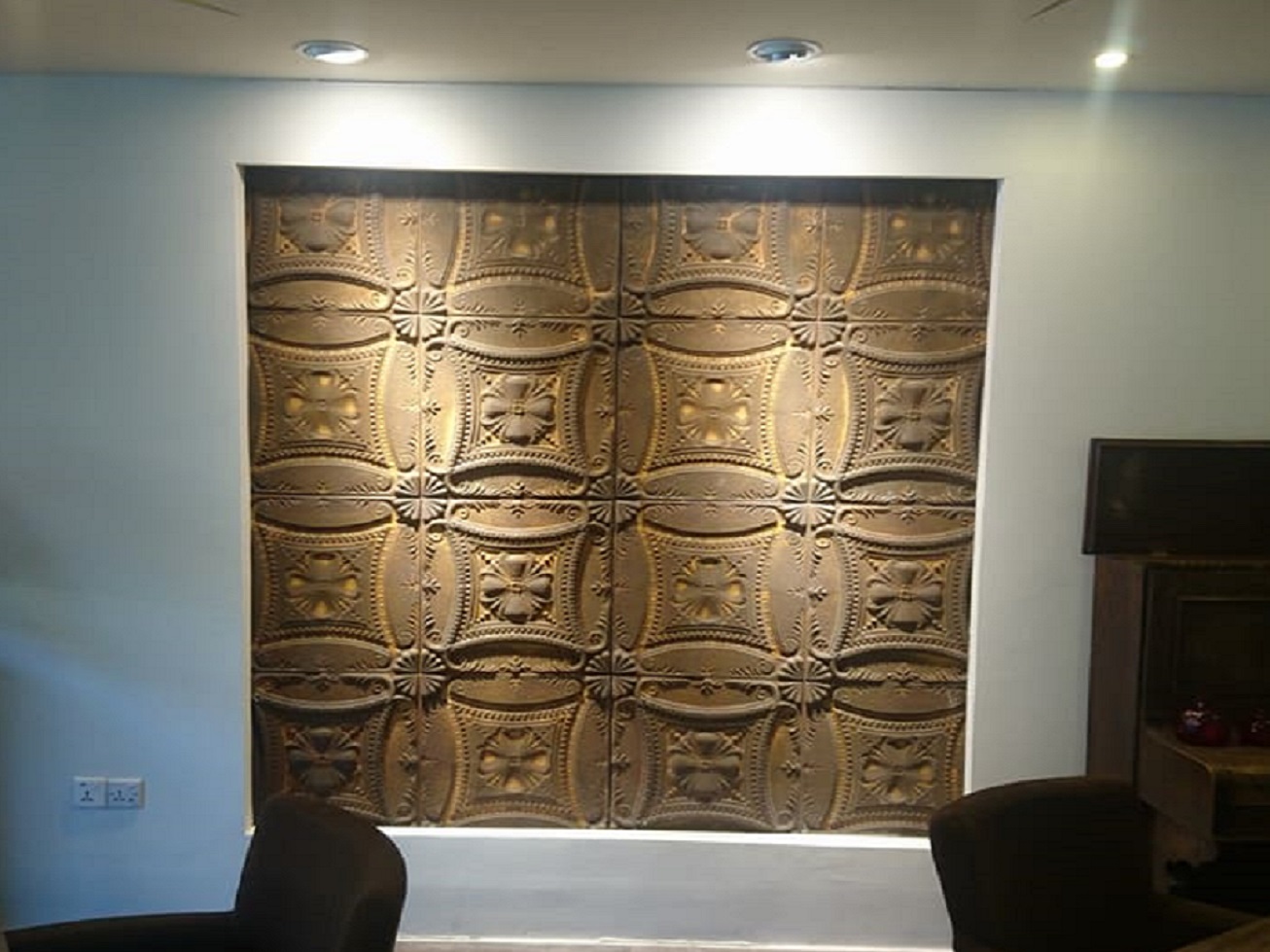1045 Rusty Effect Chantilly Wall Panel