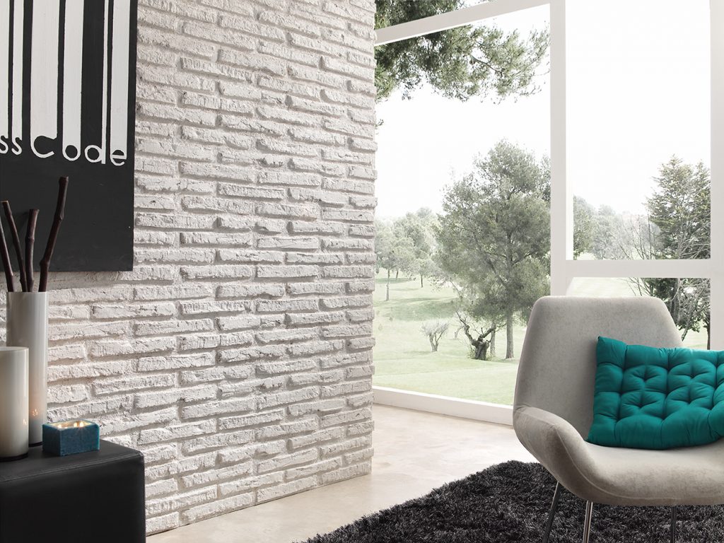 White Old Faux Brick Wall Cladding (481)